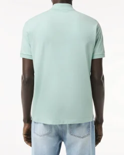 Polo verde acqua classic fit L.12.12 in petit piqué