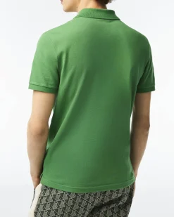 Polo verde slim fit PH4012 in petit piqué