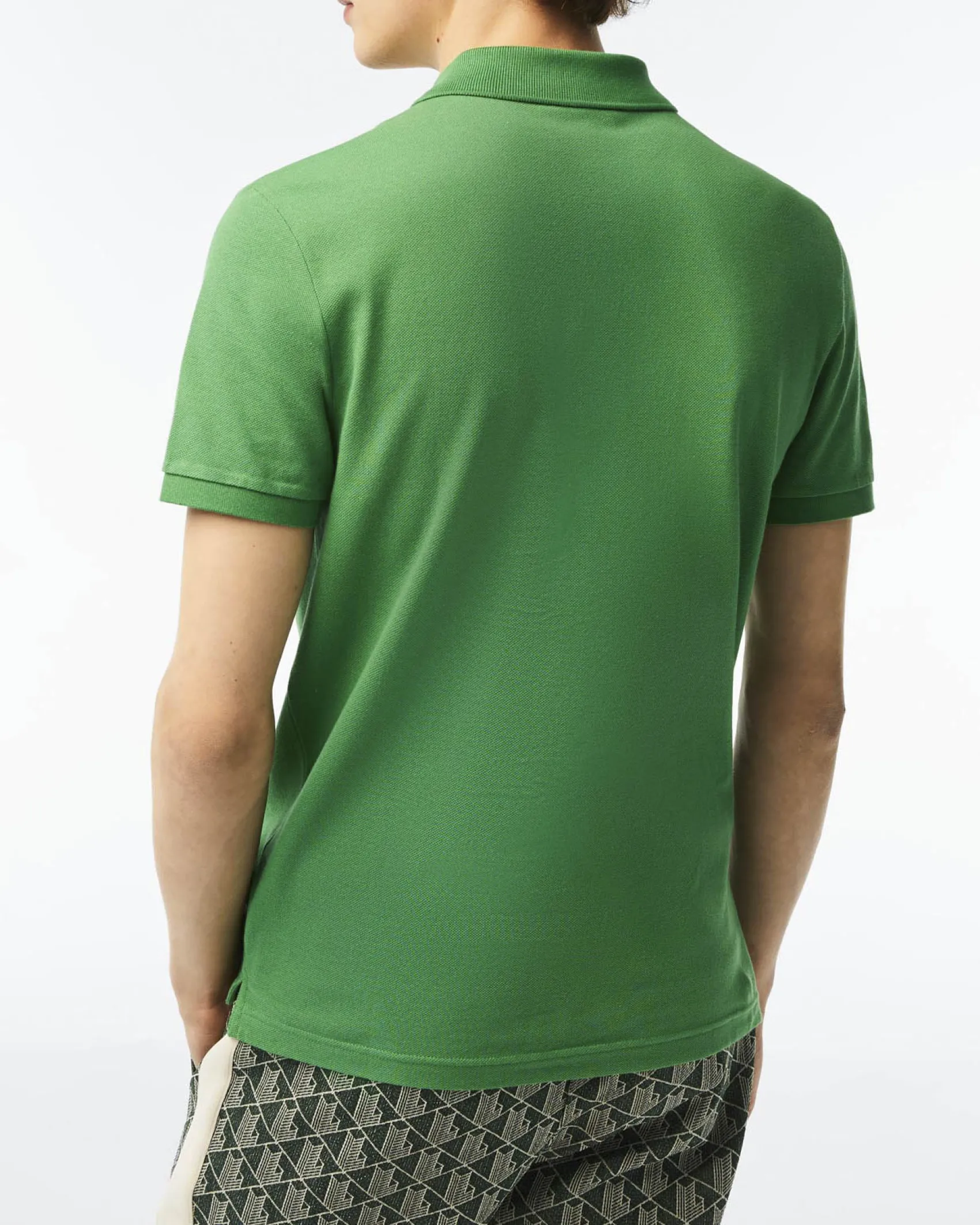 Polo verde slim fit PH4012 in petit piqué