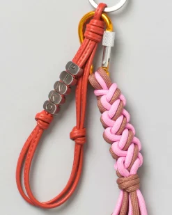 Portachiavi Pinko scooby doo rosa e cammello con charsm logato