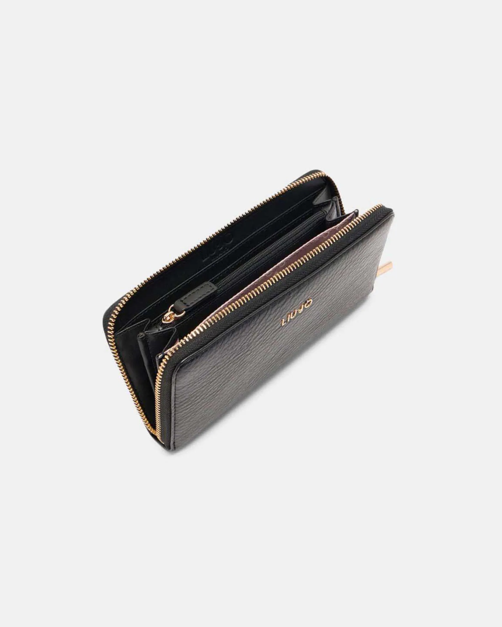 Portafogli Liu Jo Accessories nero effetto bottalato in rilievo
