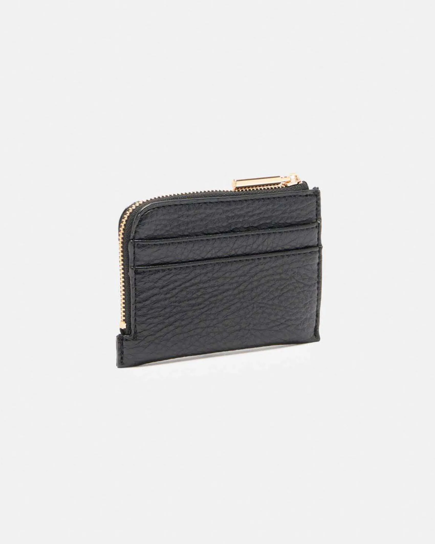 Portafogli Liu Jo Accessories nero similpelle zip e texture rilievo