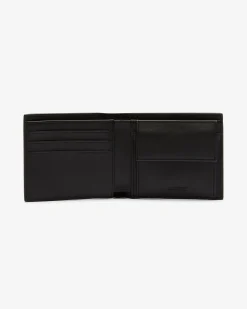 Portafoglio Lacoste nero in pelle con portamonete