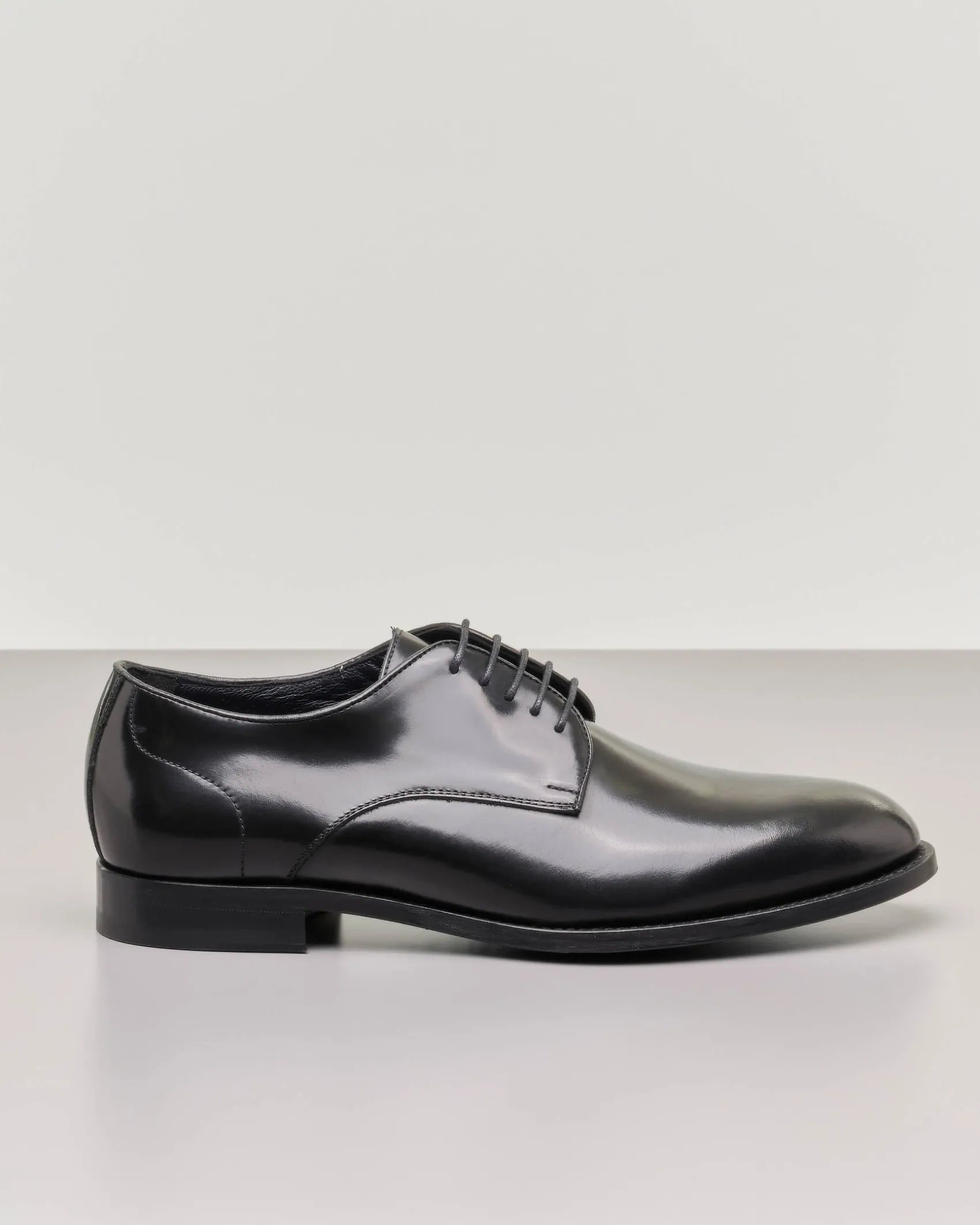 Scarpa derby blu notte in pelle