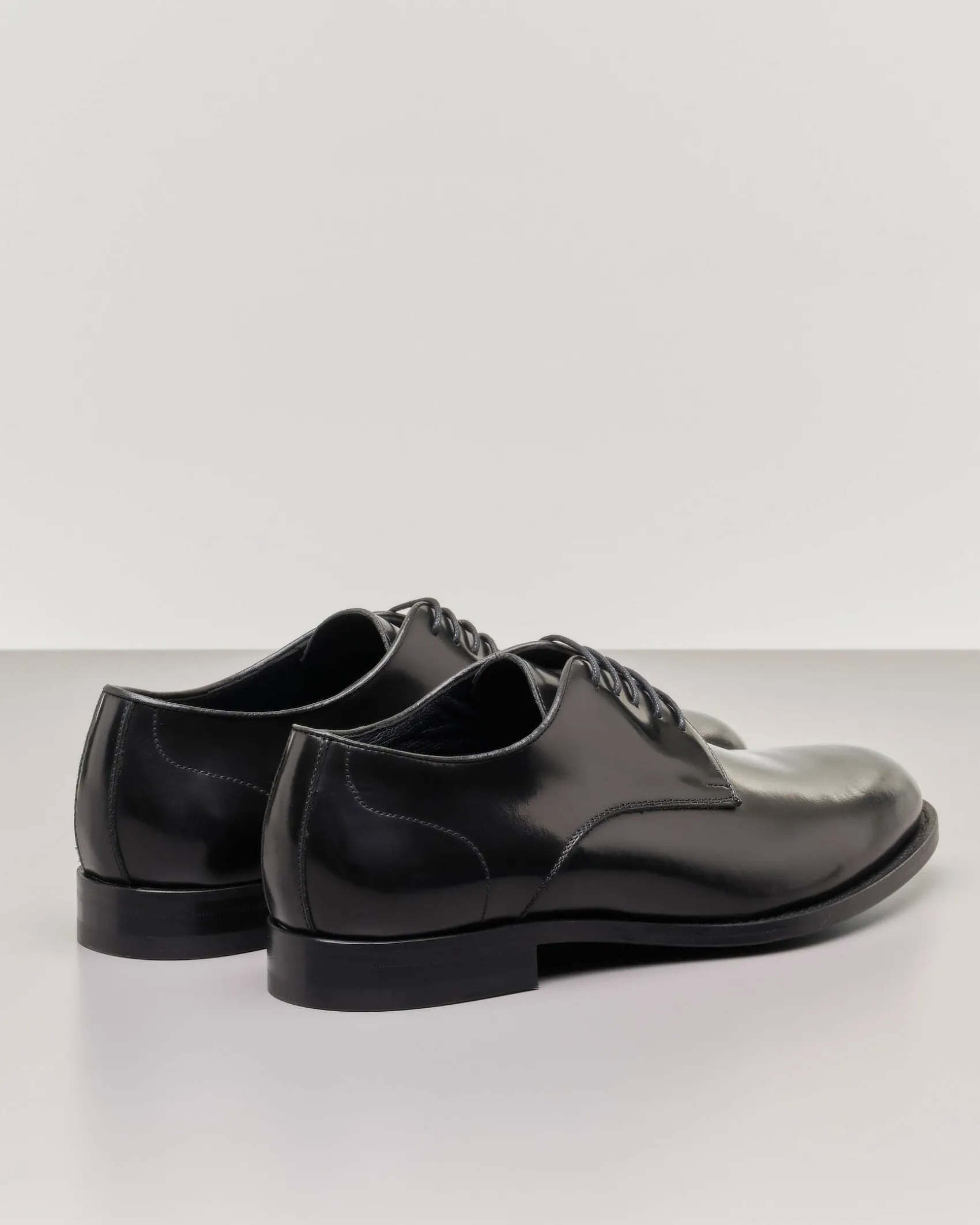 Scarpa derby blu notte in pelle