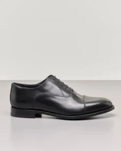 Scarpa francesina nera in pelle