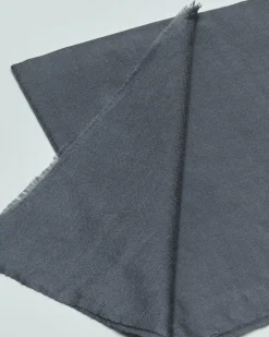 Sciarpa Cachemire Line grigio antracite in puro cachemire