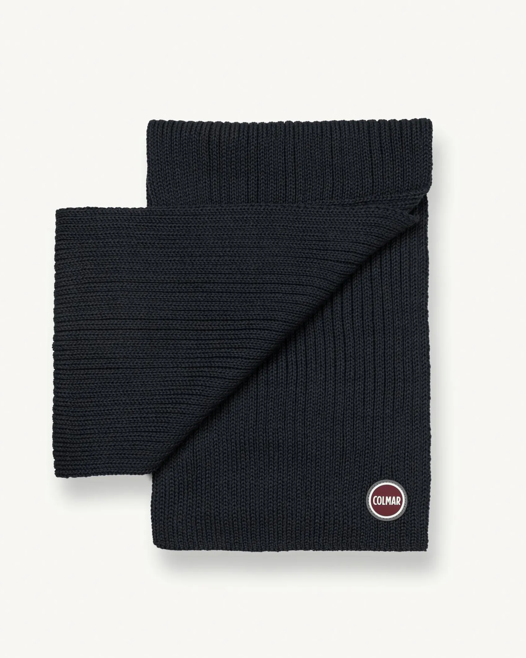 Sciarpa Colmar Originals blu in misto lana a coste