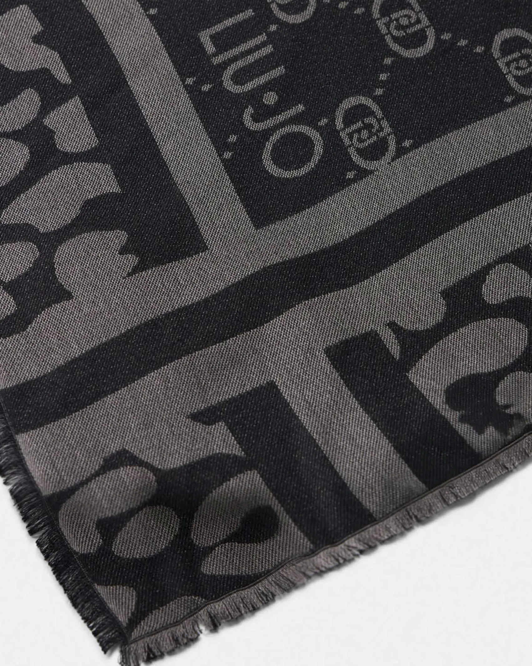 Sciarpa Liu Jo Accessories nera in viscosa con dettagli lurex