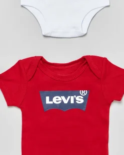 Set doppio body rosso con logo blu e bianco con logo rosso