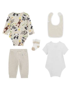 Set Guess cinque pezzi tema animaliin puro cotone