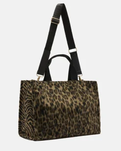 Shopping bag Liu Jo Accessories animalier con logo in rilievo
