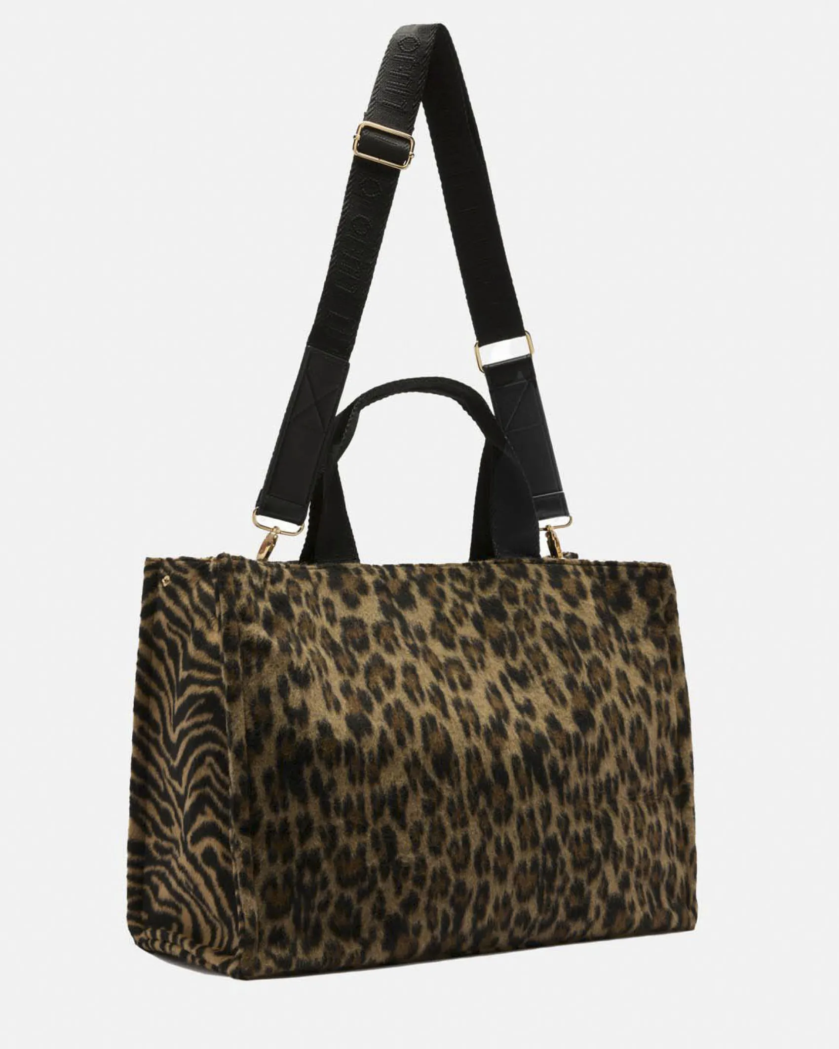 Shopping bag Liu Jo Accessories animalier con logo in rilievo