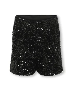 Short Kids Only nero con paillettes