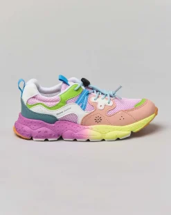 Sneakers Yamano 3 in similpelle e mesh muticolor
