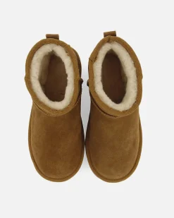 Stivaletto Blons Gioseppo platform caramello in pelle scamosciata