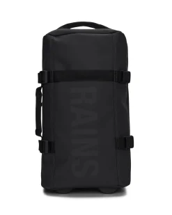 Texel Cabin bag Rains nero in tessuto impermeabile effetto gommato