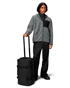 Texel Cabin bag Rains nero in tessuto impermeabile effetto gommato