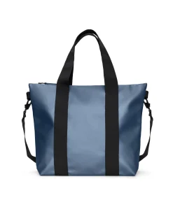 Tote Bag Mini avio effetto metallizzato con manici a mano e tracolla più lunga rimovibile