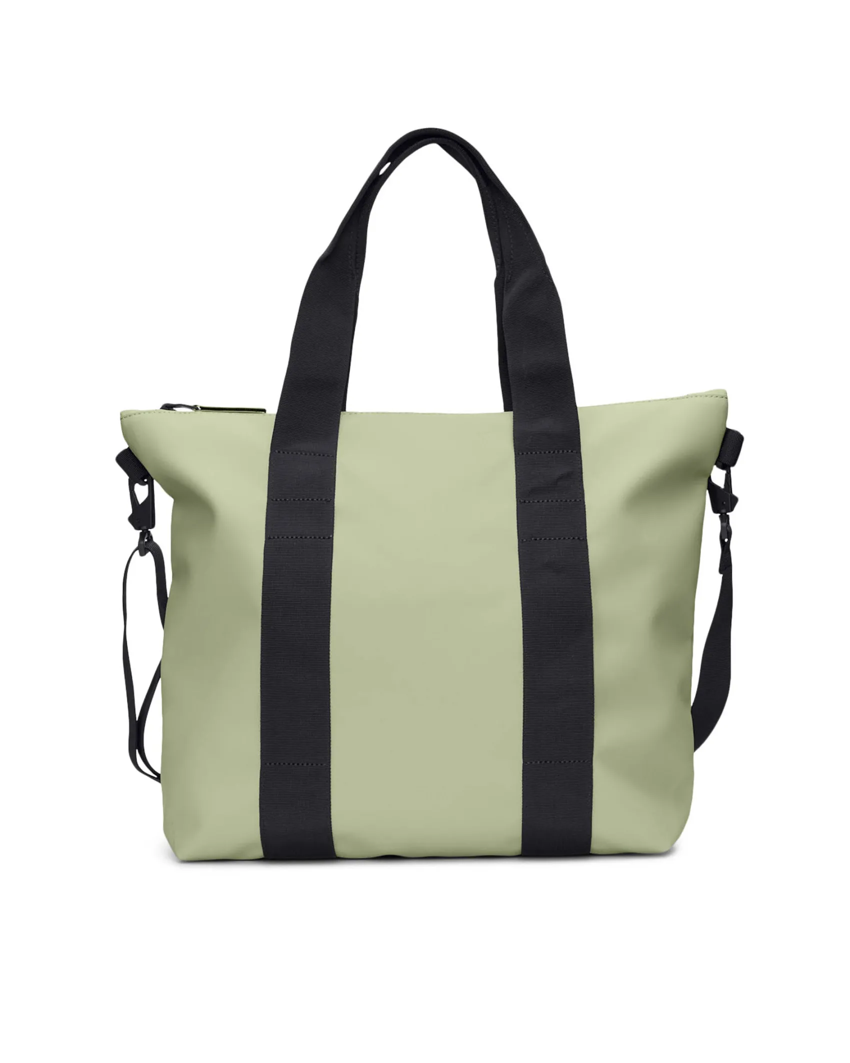 Tote Bag Mini color salvia con manici a mano e tracolla più lunga rimovibile