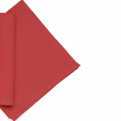 Tovagliolo Tiziano in lino a tinta unita rosso
