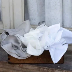 Tovagliolo Valdarno in lino a tinta unita beige