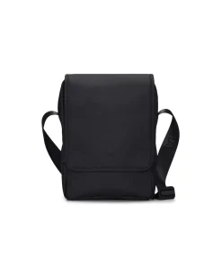 Trail Reporter Bag Rains nera in tessuto tecnico impermeabile effetto gommato