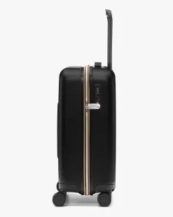 Trolley K-way Eudoxie nero con logo impresso