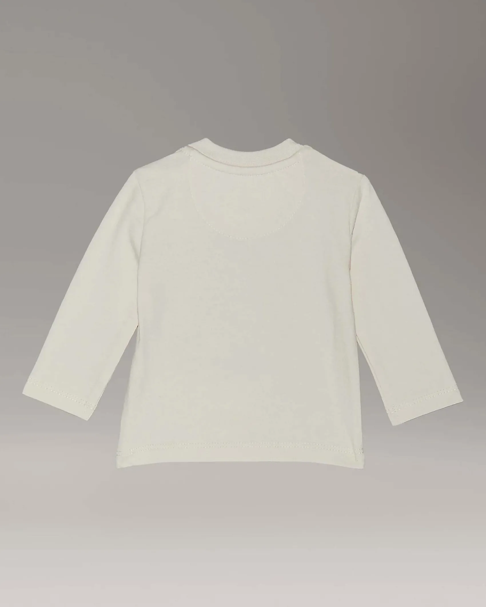 T-shirt Calvin Klein color panna con logo monogram Calvin Klein Jeans