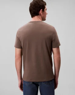T-shirt Calvin Klein Jeans fango in cotone