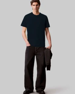 T-shirt Calvin Klein Jeans blu in cotone