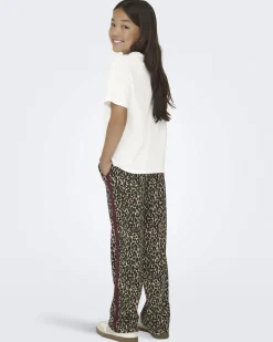 T-shirt Kids Only avorio con orsetto Not Lazy