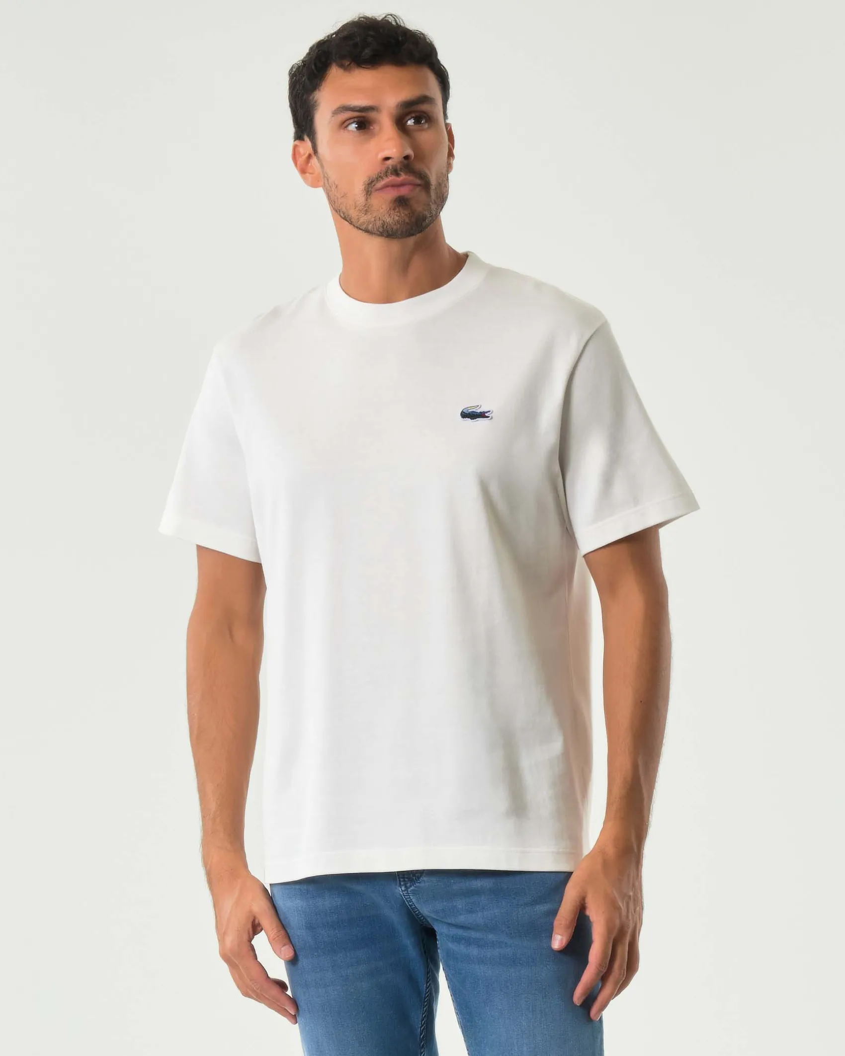 T-shirt Lacoste classic-fit con logo coccodrillo multicolor