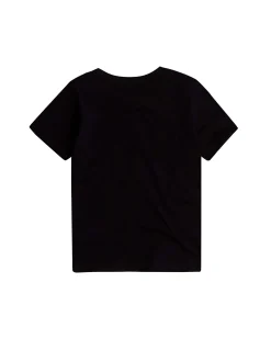 T-shirt Levi's nera mezza manica con logo heroel tricolore