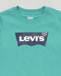 T-shirt Levi's verde petrolio a maniche corte con logo batwing blu