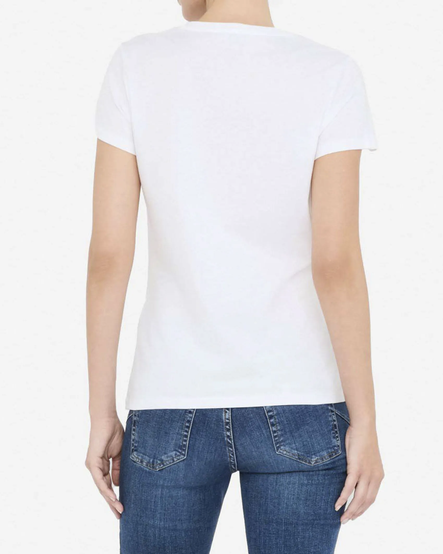 T-shirt Liu Jo Jeans bianca in cotone con cuore decorato