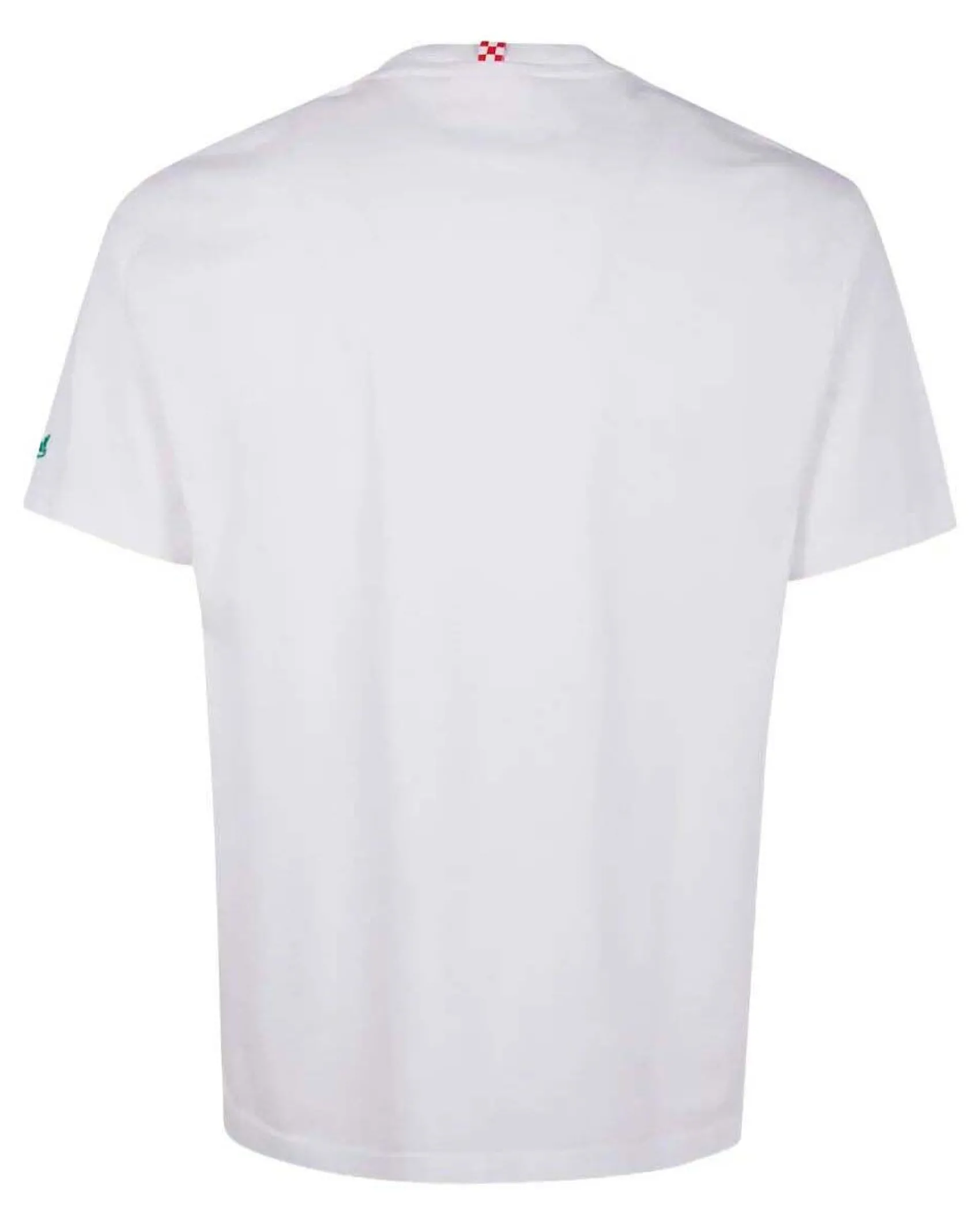 T-shirt MC2 Saint Barth bianca con ricamo Formentera Addicted sul petto