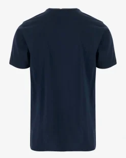 T-shirt MC2 Saint Barth blu con stampa Mykonos Kit davanti
