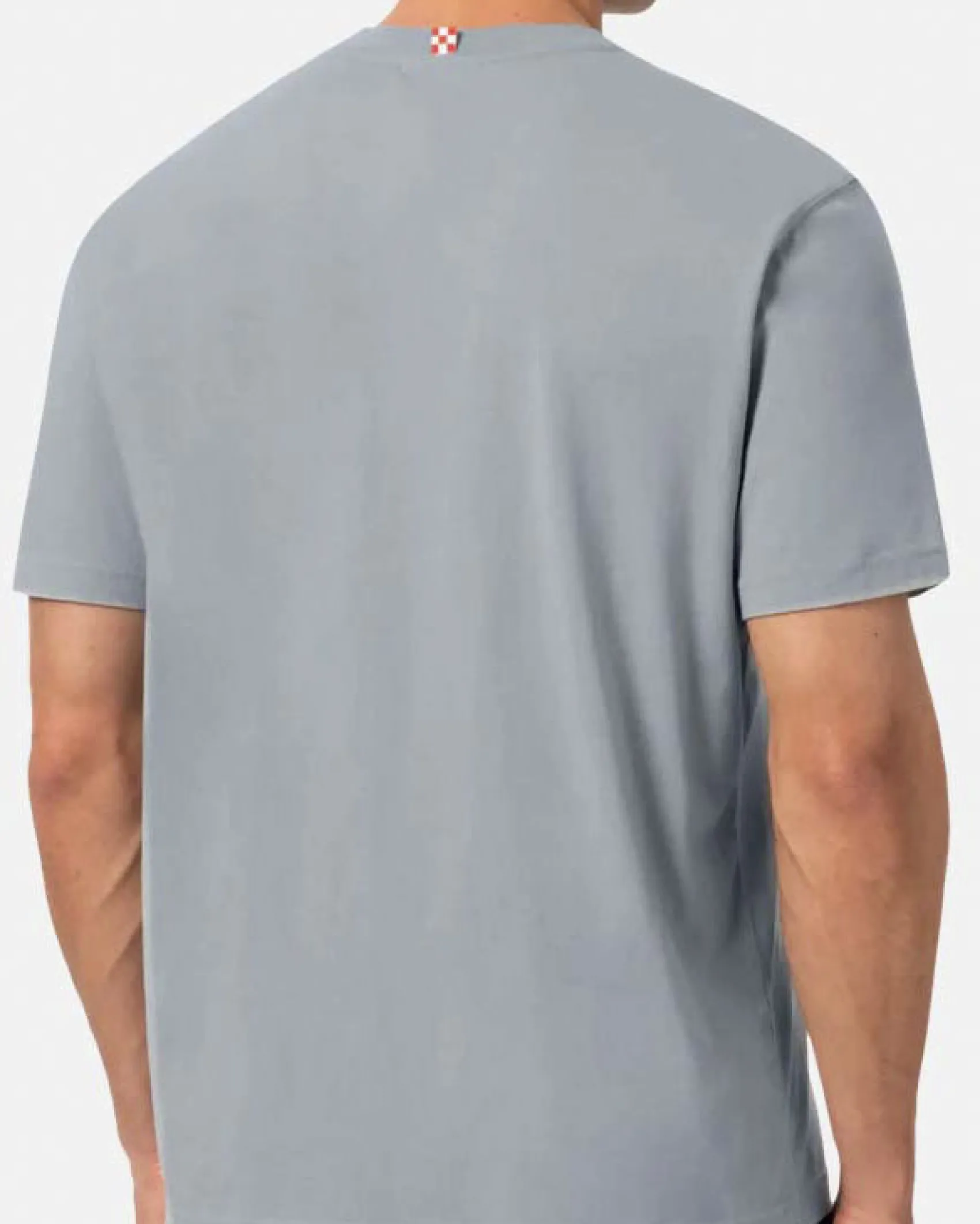 T-shirt MC2 Saint Barth grigia con ricamo Tequila Social Club sul petto