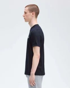 T-shirt mezza manica Fred Perry blu tinta unita