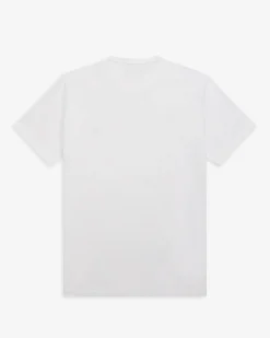 T-shirt mezza manica Fred Perry bianca tinta unita