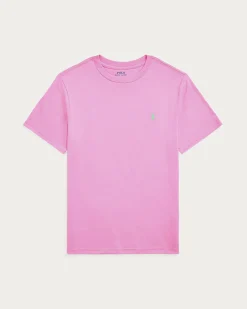 T-shirt Polo Ralph Lauren fucsia mezza manica con logo pony verde