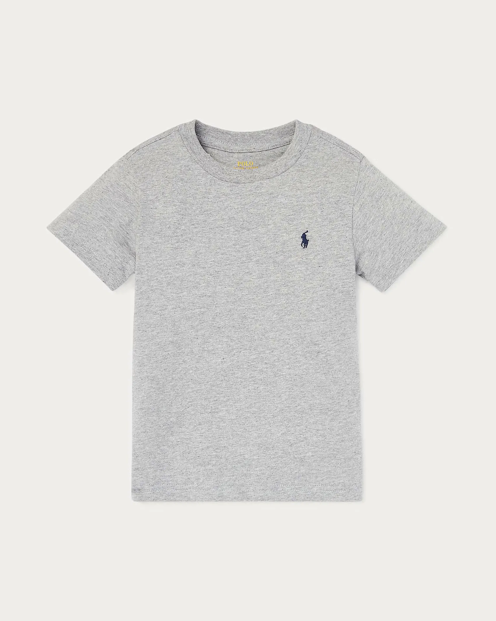 T-shirt Polo Ralph Lauren grigia mezza manica con logo pony blu