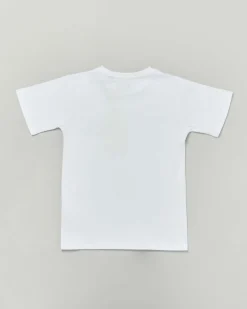 T-shirt Roy Roger's bianca in puro cotone mezza manica con stampa logo