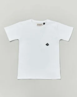T-shirt Roy Roger's bianca mezza manica in puro cotone con taschino