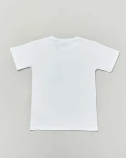 T-shirt Roy Roger's bianca mezza manica in puro cotone con taschino