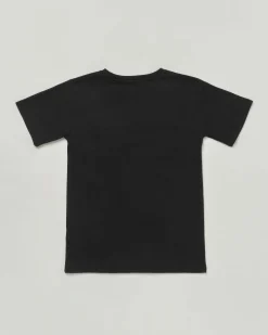 T-shirt Roy Roger's nera mezza manica in puro cotone con taschino