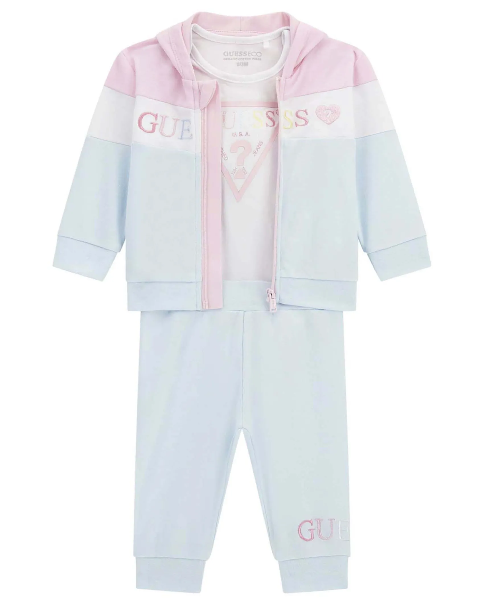 Tuta Guess con body in puro cotone multicolor