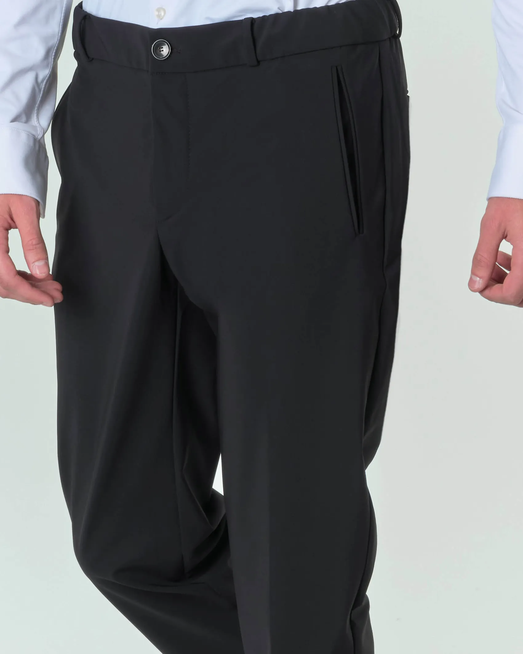 Winter Chino Jo R.R.D. nero in tessuto tecnico stretch