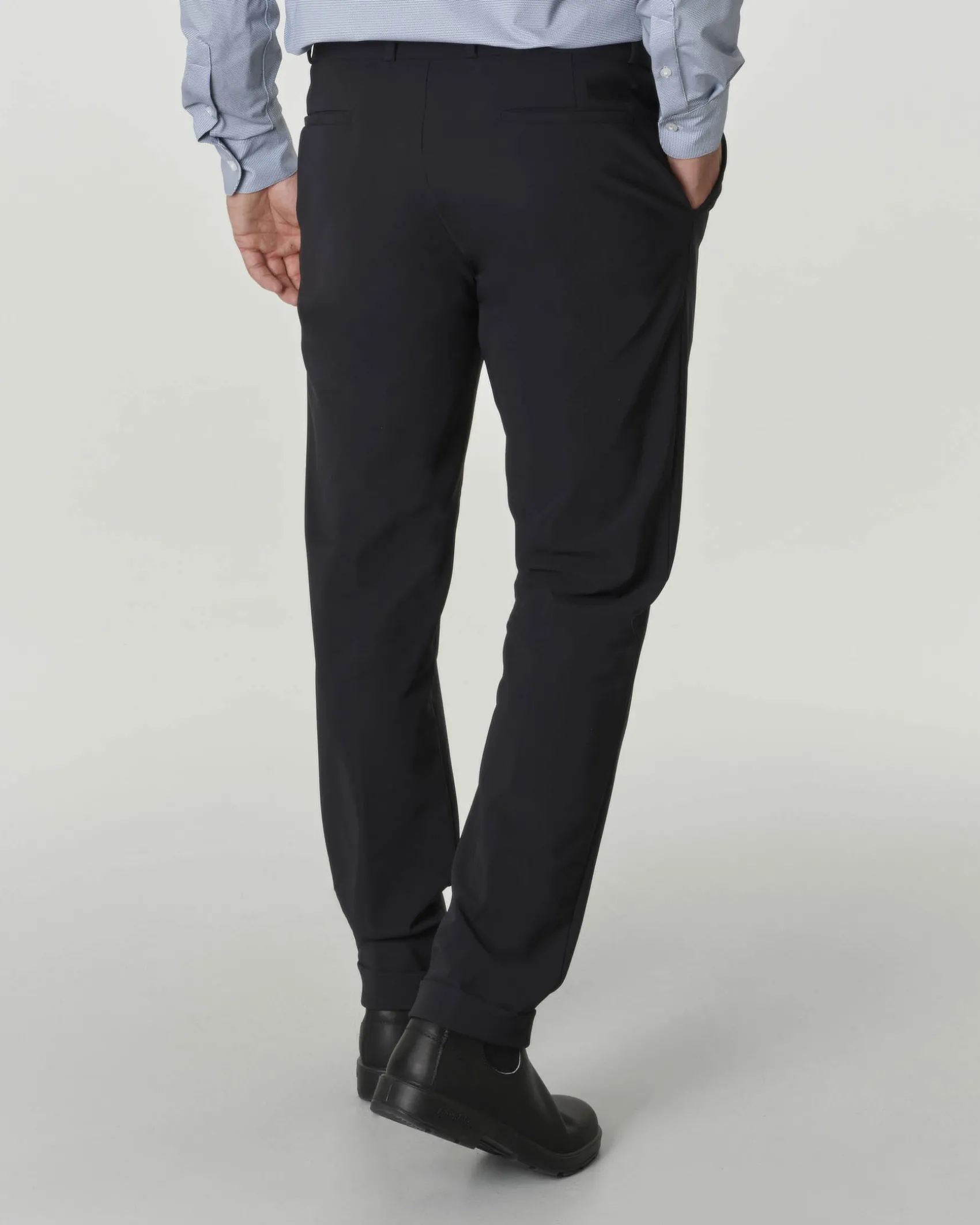 Winter Chino R.R.D. blu in tessuto tecnico stretch